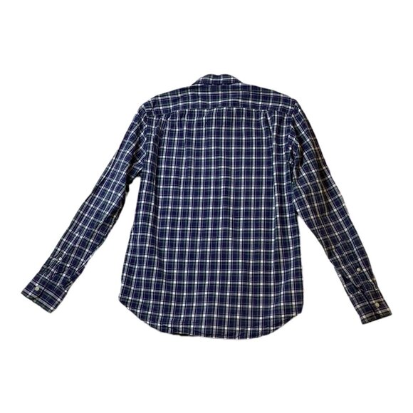 J. Crew Shirtings Washed Tartan Plaid Button Down Long Sleeve Shirt Mens Size M - Picture 2 of 10